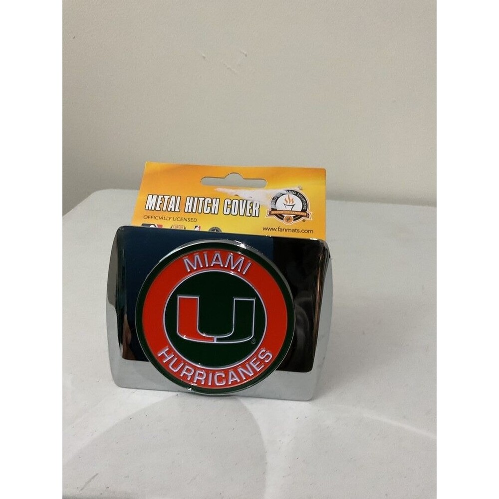 Miami Hurricanes Metal Hitch Cover